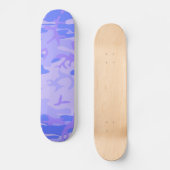 Camouflage pastel blauw Abstract patroon Persoonlijk Skateboard (Voorkant)
