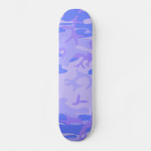 Camouflage pastel blauw Abstract patroon Persoonlijk Skateboard (Voorkant)