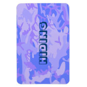Camouflage Pastel Blauw Abstract Patroon Verbergen Magneet (Verticaal)