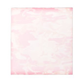 Camouflage pastel roze Abstract patroon Notitieblok (Voorkant)