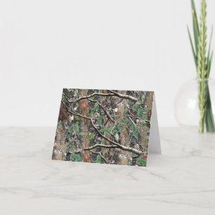 Camouflage Patroon 4 jagen Bedankkaart