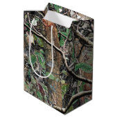 Camouflage Patroon 4 jagen Medium Cadeauzakje (Achterkant Gekanteld)