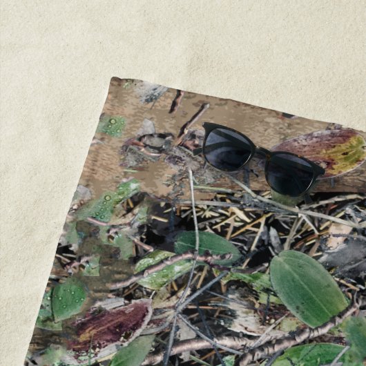 Camouflage Patroon 4 jagen Strandlaken (In situ)