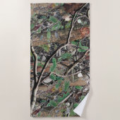 Camouflage Patroon 4 jagen Strandlaken (Voorkant)