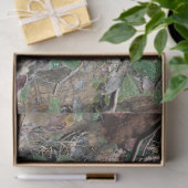 Camouflage Patroon 4 jagen Tissuepapier (Geschenk)