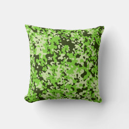 Camouflage patroon 5 groen kussen