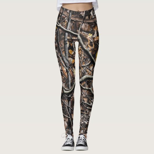 Camouflage Patroon 6 jagen Leggings (Voorkant)
