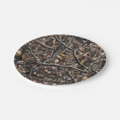 Camouflage Patroon 6 jagen Papieren Bordje (Gekanteld)