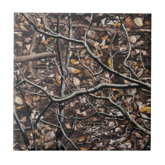 Camouflage Patroon 6 jagen Tegeltje (Voorkant)