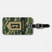 Camouflage Patroon Bagagelabel voor Man/Vader (Voorkant horizontaal)