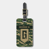 Camouflage Patroon Bagagelabel voor Man/Vader (Voorkant verticaal)
