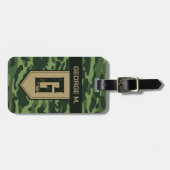 Camouflage Patroon Bagagelabel voor Man/Vader (Voorkant horizontaal)