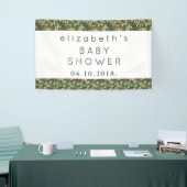 Camouflage Patroon, Camo, Militair, Baby shower Spandoek (Beurs)