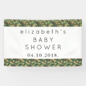 Camouflage Patroon, Camo, Militair, Baby shower Spandoek (Horizontaal)