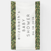 Camouflage Patroon, Camo, Militair, Baby shower Spandoek (Verticaal)