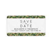 Camouflage Patroon, Camo, Militair, sparen de Datu Etiket (Voorkant)