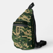Camouflage Patroon Crossbody tas voor Man/Vader (Rechterhoek)