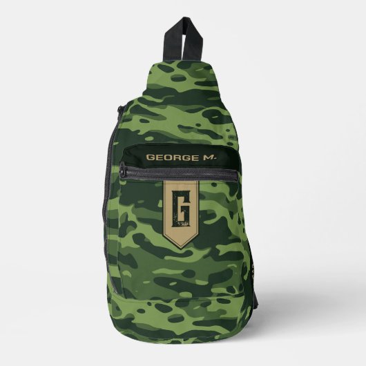 Camouflage Patroon Crossbody tas voor Man/Vader (Voorkant)