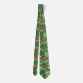 Camouflage Patroon, Groen, Bruin en Tan Stropdas (Achterkant)