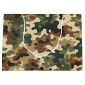 Camouflage-patroon Groot Cadeauzakje (Voorkant)