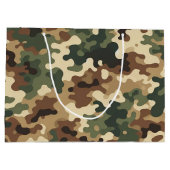Camouflage-patroon Groot Cadeauzakje (Achterkant)