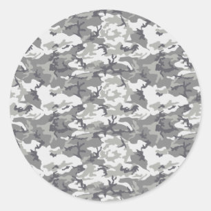Camouflage Patroon, Militair Patroon, Camo, Leger Ronde Sticker