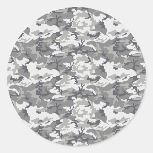 Camouflage Patroon, Militair Patroon, Camo, Leger Ronde Sticker (Voorkant)