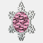 Camouflage Patroon, Militair Patroon, Camo, Leger Tin Sneeuwvlok Ornament (Rechts)