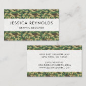 Camouflage Patroon, Militair Patroon, Camo, Leger Visitekaartje (Voorkant / Achterkant)