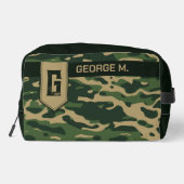 Camouflage Patroon Toilettas voor Man/Vader Toilettasje (Achterkant)