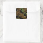Camouflage-patroon van het Militair Groene Leger Vierkante Sticker (Tas)