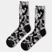 Camouflage-patroonsofte militaire grijze Camouflag Sokken (Links)