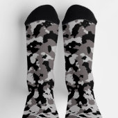 Camouflage-patroonsofte militaire grijze Camouflag Sokken (Top)