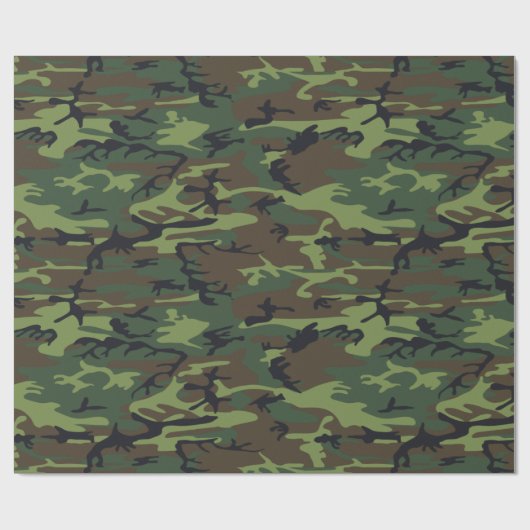 Camouflage Pattern Cadeaupapier (Vlak)
