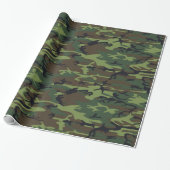 Camouflage Pattern Cadeaupapier (Uitgerold)