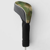 Camouflage Pattern Camo Poly Driver Hoesje, White Golfheadcover (Schuin)