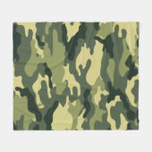 Camouflage Pattern Fleece Deken (Voorkant (Horizontaal))