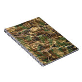 Camouflage Pattern Green Brown Notitieboek (Rechterzijde)