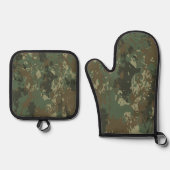 Camouflage Pattern Ovenwant & Pannenlap Set (Voorkant)