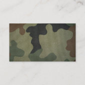 Camouflage Pattern Visitekaartje (Achterkant)
