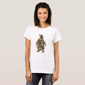 Camouflage Penguin Silhouette T-shirt (Voorkant volledig)