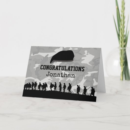Camouflage | Personeel leger dat zich uittrekt Kaart (Voorkant)