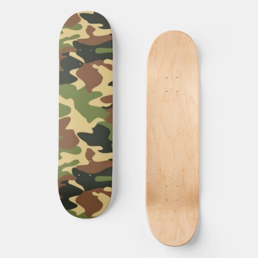camouflage persoonlijk skateboard (Voorkant)
