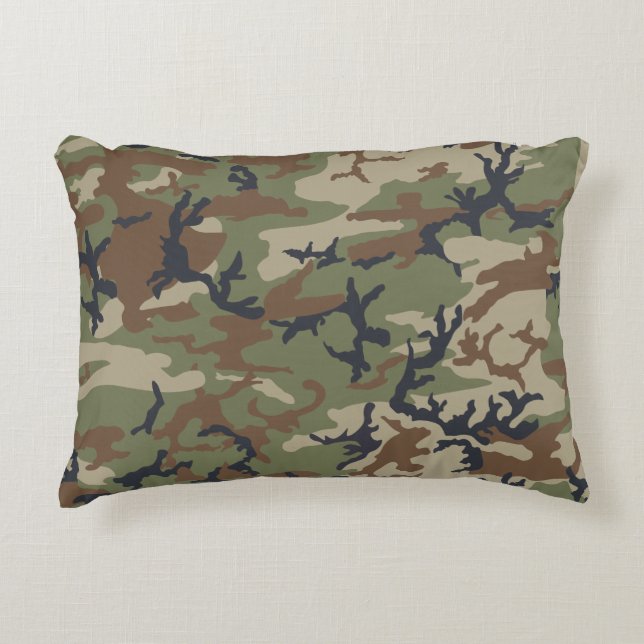 Camouflage Pillow Accent Kussen (Voorkant)