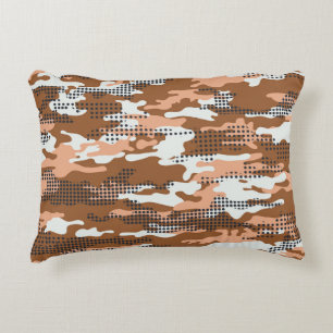 Camouflage Polka Dot: Abstract naadloos. Accent Kussen
