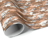 Camouflage Polka Dot: Abstract naadloos. Cadeaupapier (Rol Hoek)