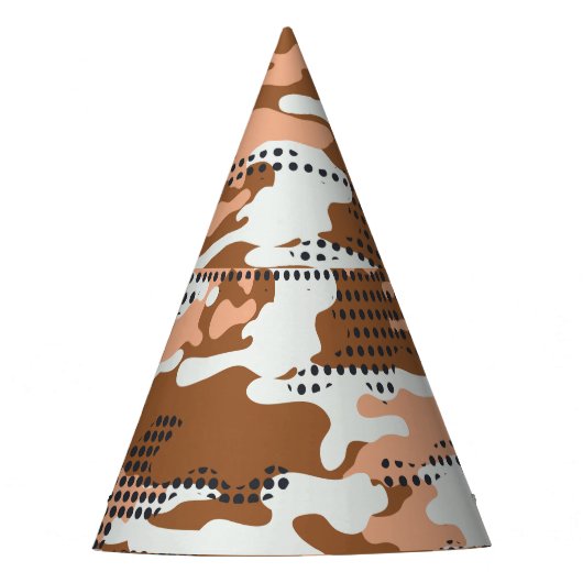 Camouflage Polka Dot: Abstract naadloos. Feesthoedjes (Voorkant)