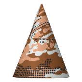 Camouflage Polka Dot: Abstract naadloos. Feesthoedjes (Links)