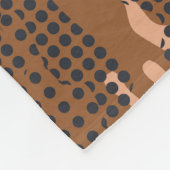 Camouflage Polka Dot: Abstract naadloos. Fleece Deken (Hoek)