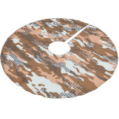 Camouflage Polka Dot: Abstract naadloos. Kerstboom Rok (Gekanteld)